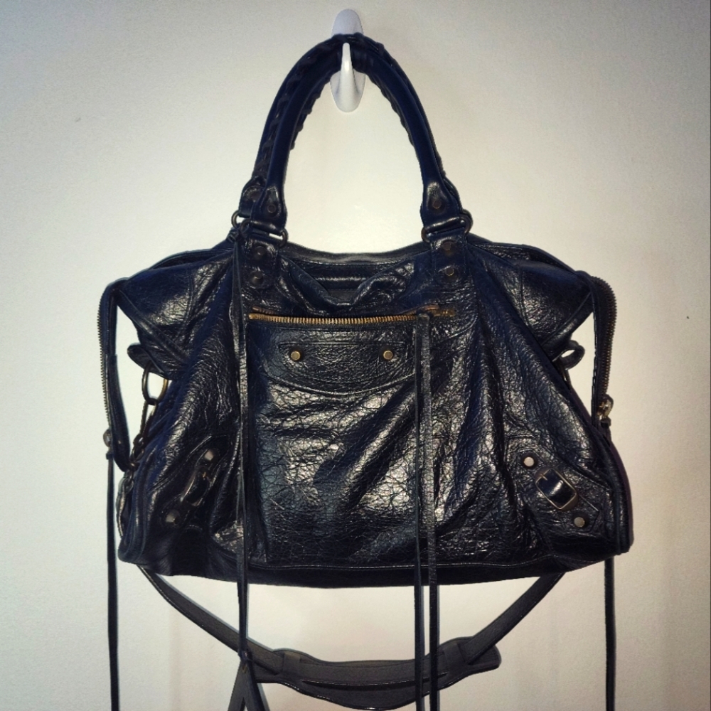 Balenciaga Black City Bag